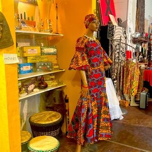 Handmade one of a kind African material for women